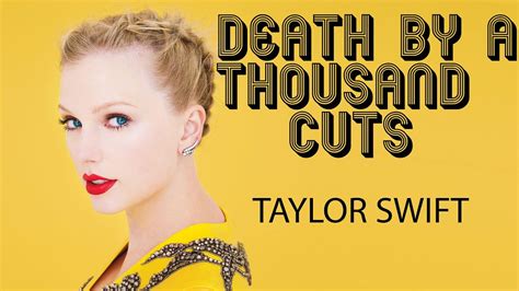 taylor swift death by a thousand cuts lyrics